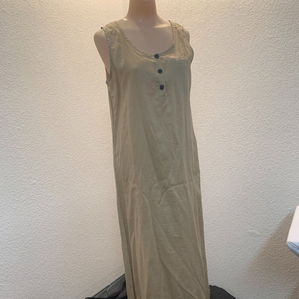 Vintage David Dart Collection linen sleeveless dress size P unworn